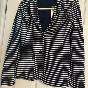Ralph Lauren Navy and White Striped Blazer